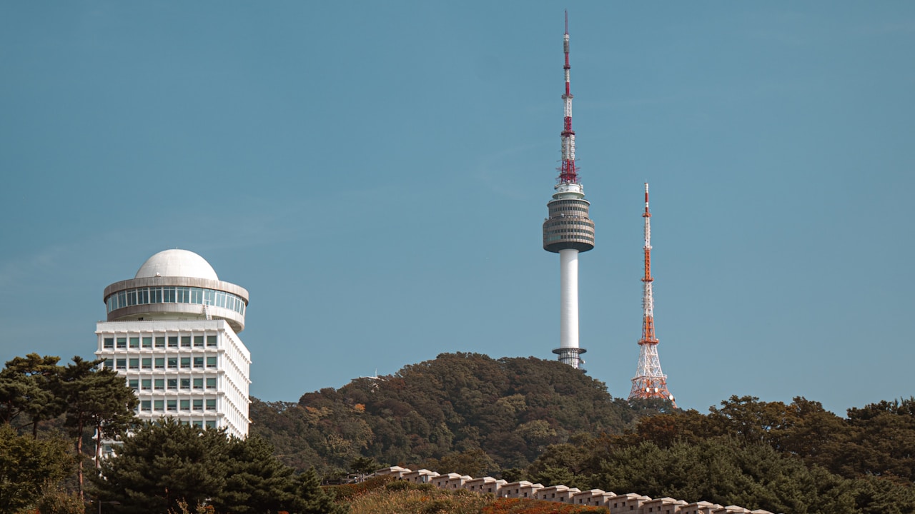 Namsan and N Seoul Tower in South Korea